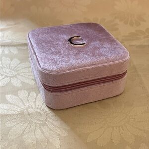 Elegant Velvet Cosmetic Case in Lavender